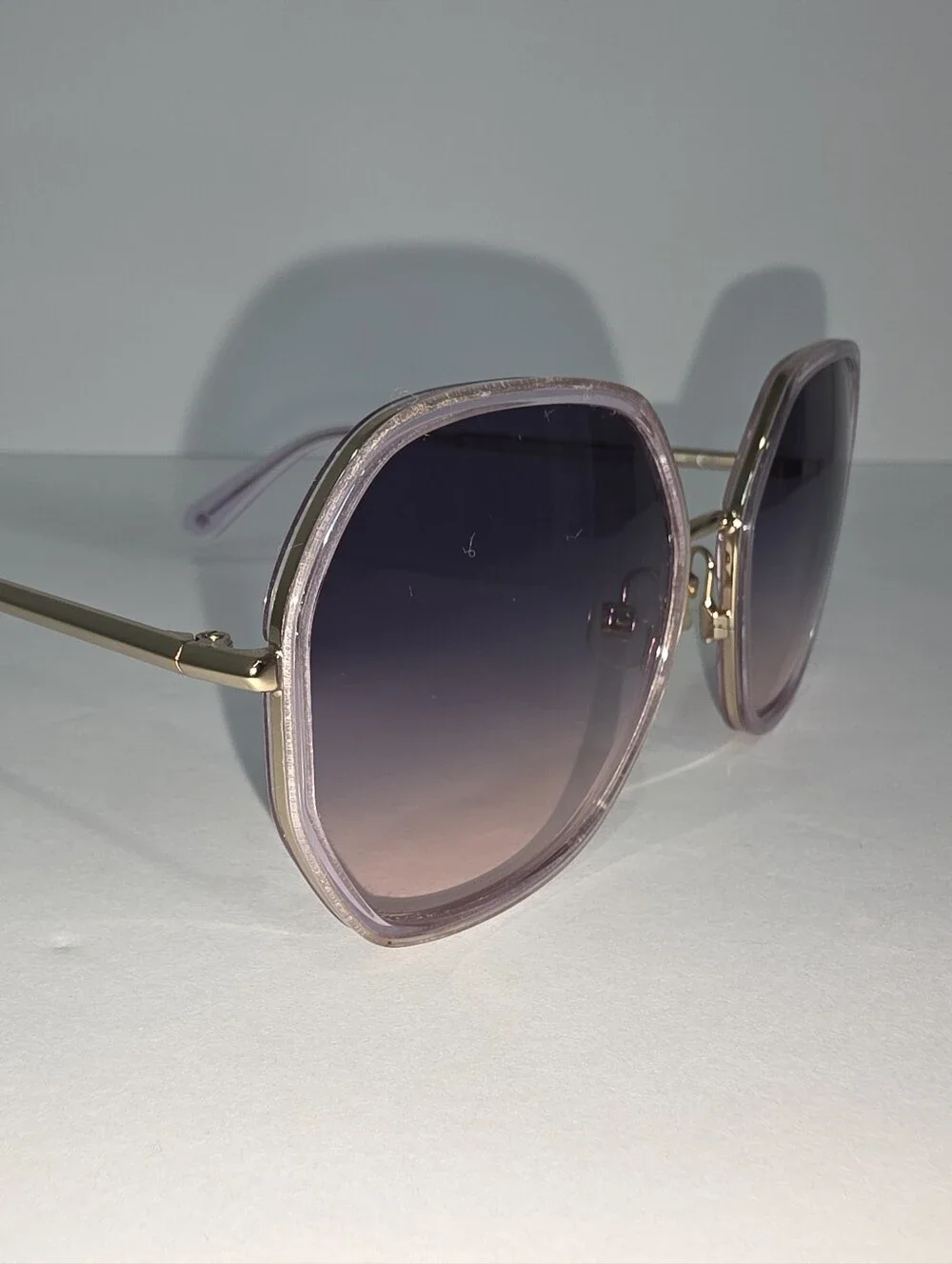 Kate Spade Sunglasses Nicola Purple frame Hello Sunshine Oversize Round